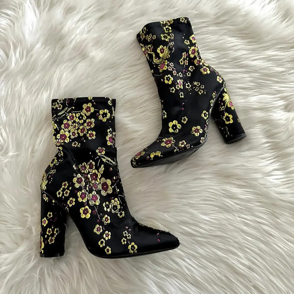 Cape Robbin Cherry Blossom Embroidered Boot Sz 8.5 - Picture 2 of 11